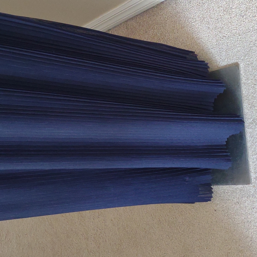 Js Collections Navy Pleated & Ruffled Halter Gown… - image 2